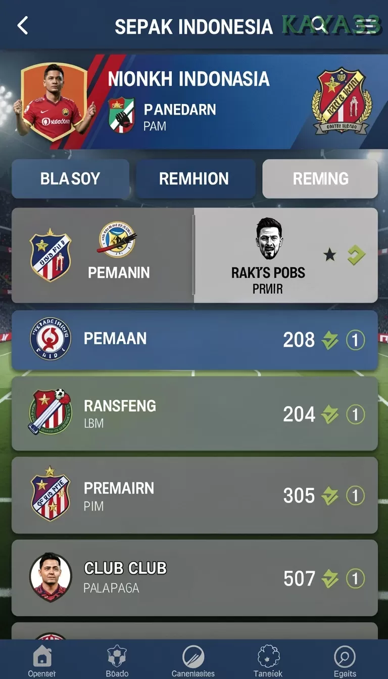 Galeri pratinjau visual kaya33 build APK resmi terbaru